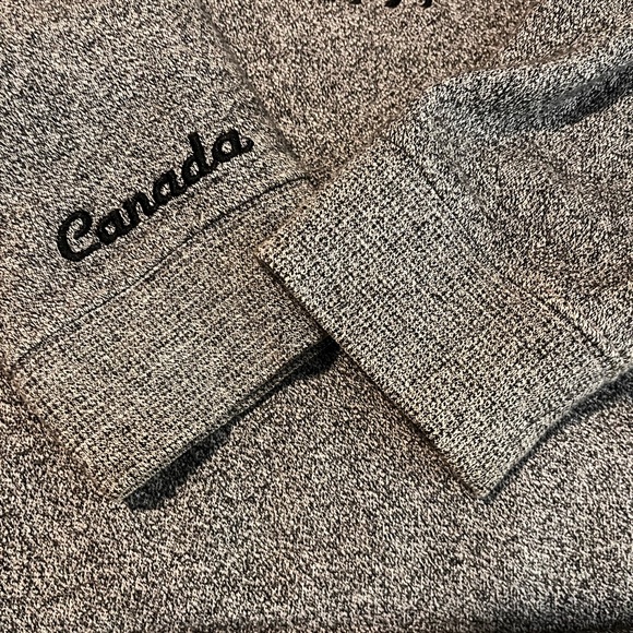 Heather Gray Hoodie with Black Graphic - Picture 3 of 6